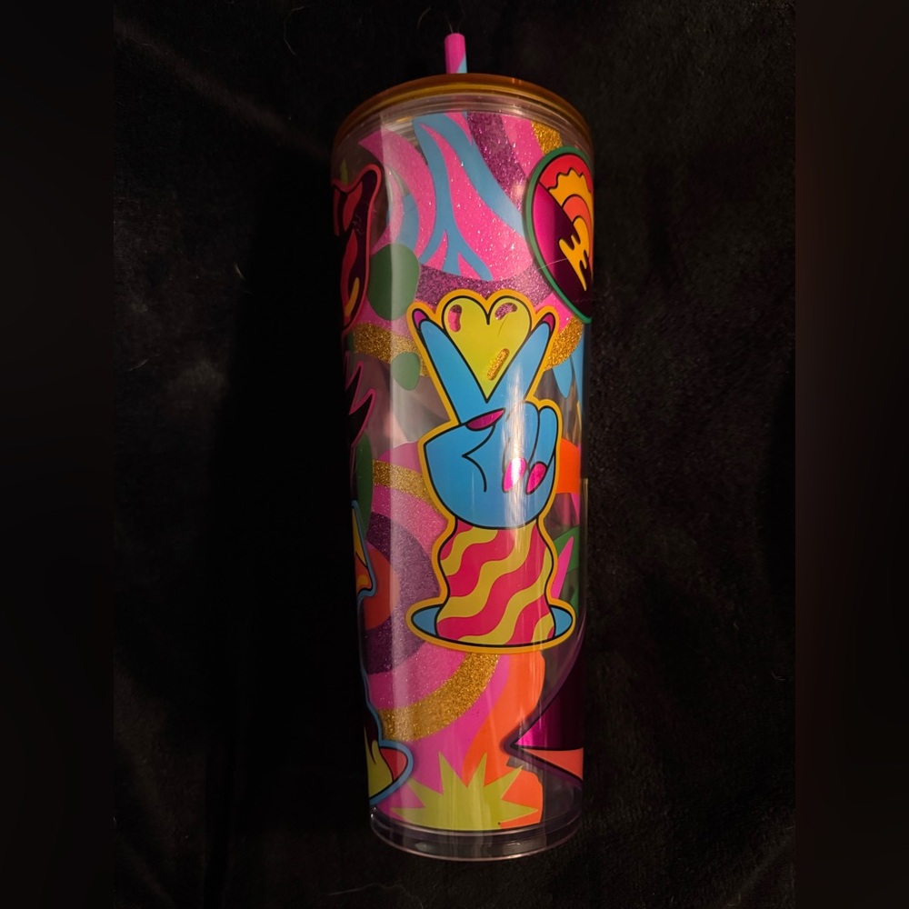 ✨ Starbucks Tim Singleton Limited Edition Cold Cup Tumbler 24oz NWOT - Picture 3 of 6